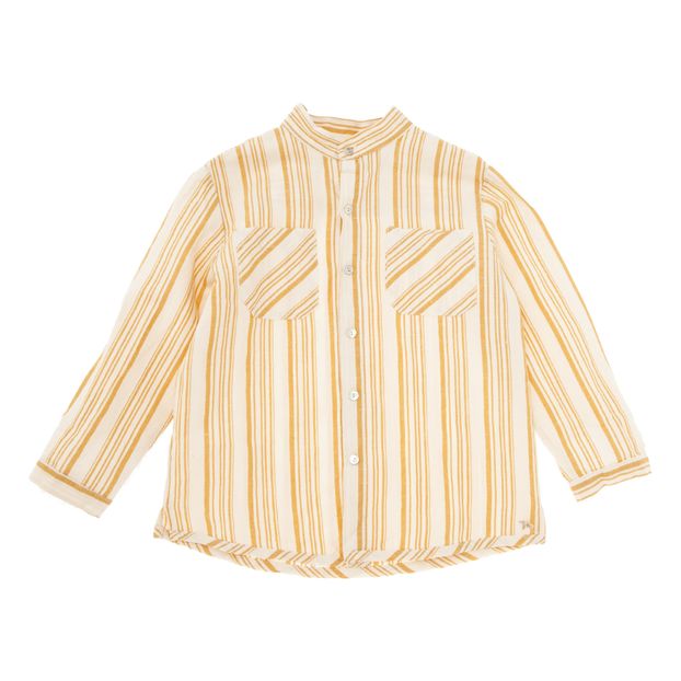 Striped Cotton and Linen Shirt-product