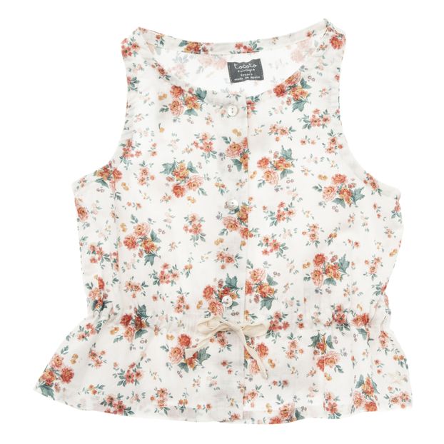 Floral Cotton and Linen Top-product