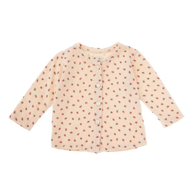 Strawberry Organic Cotton Jersey Cardigan-product