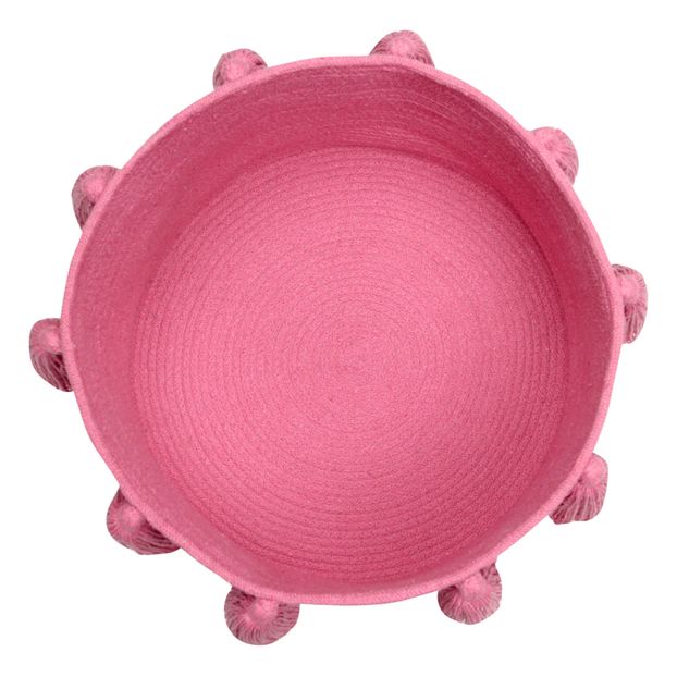 Storage Basket with Pompoms-product