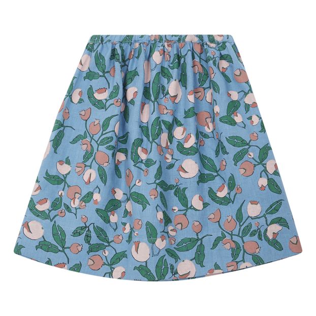 Floral linen skirt-product