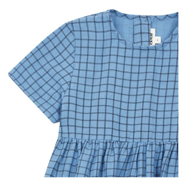 Checkered linen dress-product