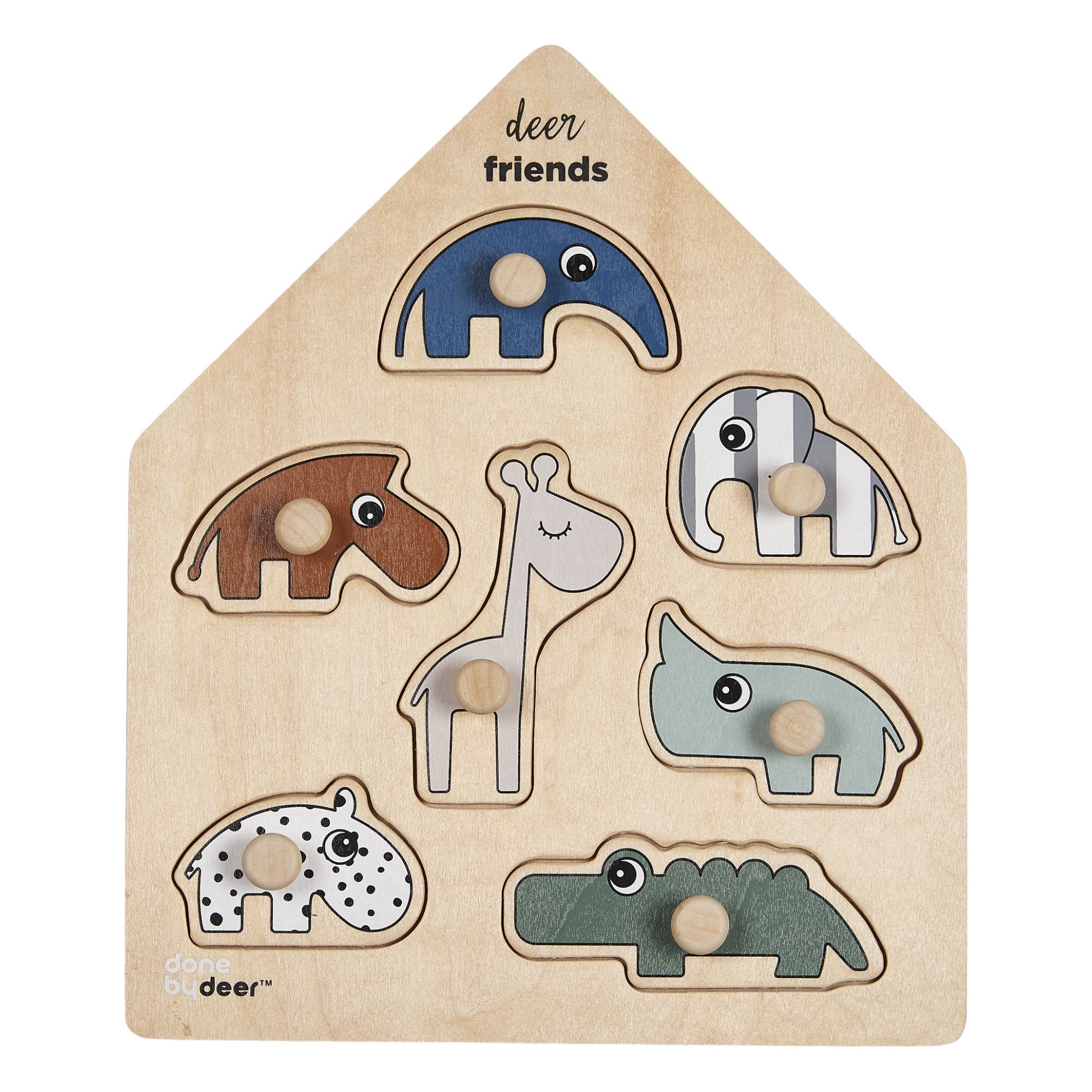 Puzle de madera Deer Friends- Imagen del producto n°0