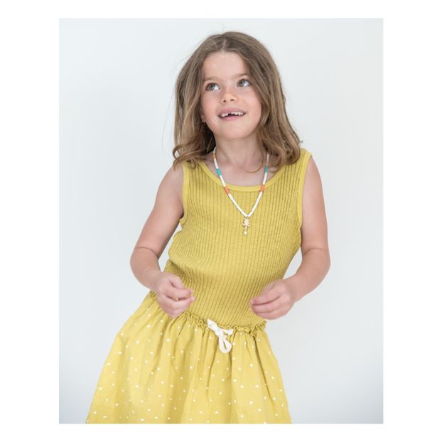 Sara Organic Cotton Two-Material Dress-product