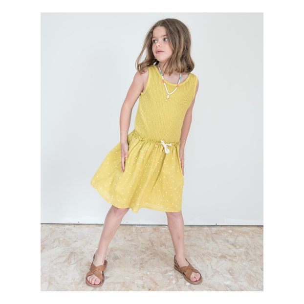 Sara Organic Cotton Two-Material Dress-product
