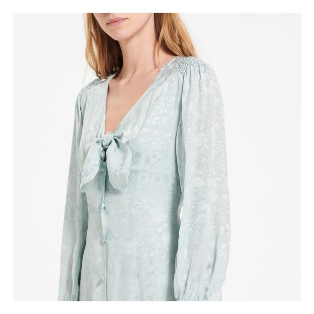 Vestido midi jacquard de flores-product