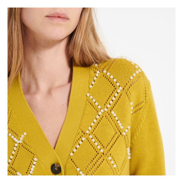 Cardigan à perles brodées-product