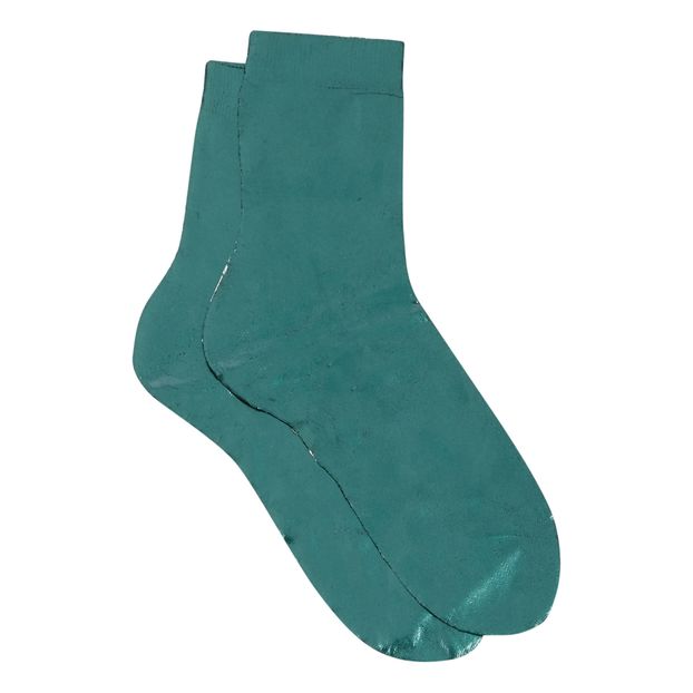 Chaussettes en soie mélangée enduite métallisée-product