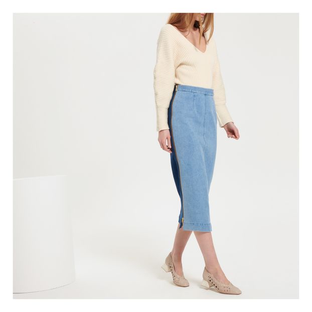 Jupe Denim Chanvre & Coton Bio Uma-product