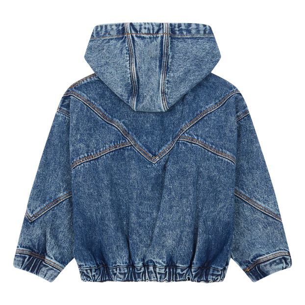Zip-Up Oversized Denim Jacket-product