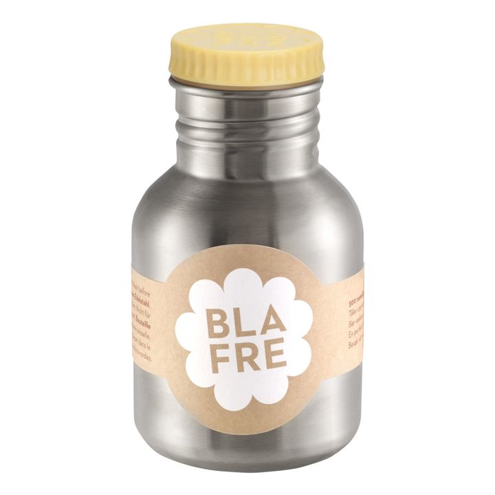 Trinkflasche aus rostfreiem Stahl 300 ml | Blasses Gelb- Produktbild Nr. 0