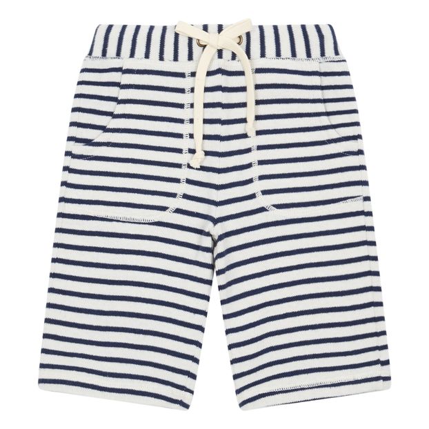 Striped Fleece Bermuda Shorts-product