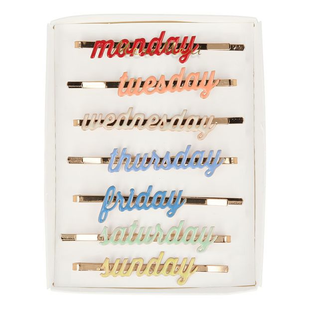 Weekday Barrettes - Set of 7-product