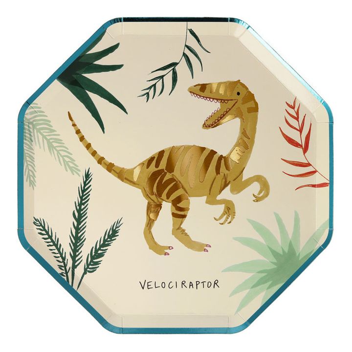 Assiettes en carton Dinosaures - Set de 8- Image produit n°3