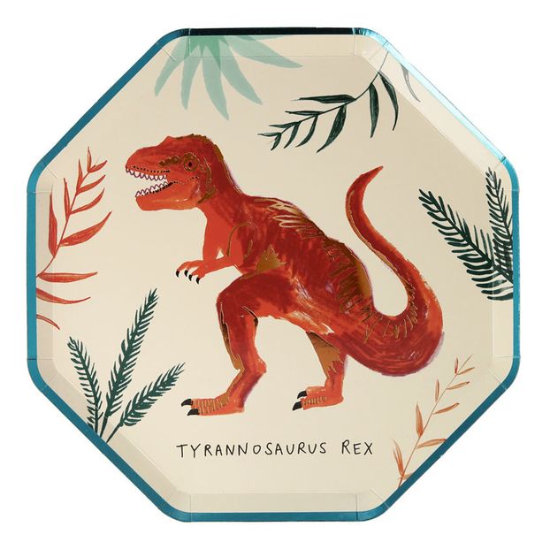 Dinosaur Cardboard Plates - Set of 8-product