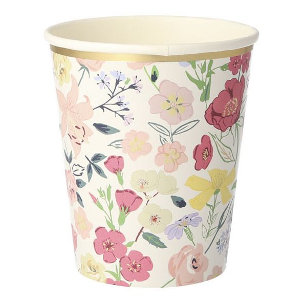 Vasos de papel English Garden - Set de 8-product