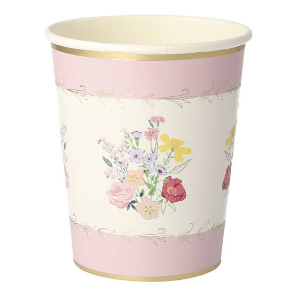 Vasos de papel English Garden - Set de 8-product