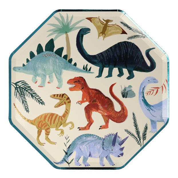 Dinosaur Plates - Set of 8-product