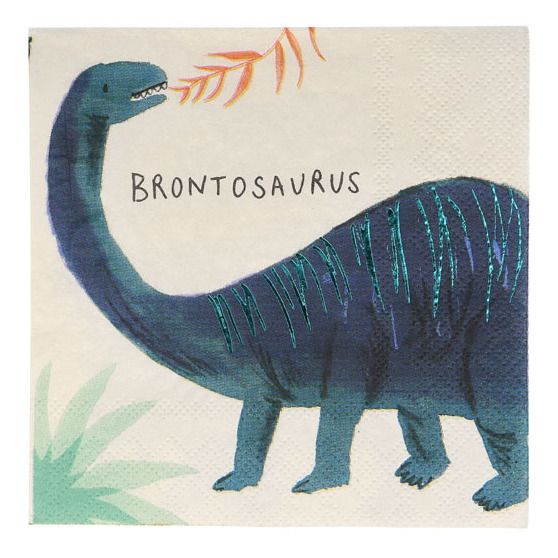 Dinosaur Paper Napkins - Set of 16-product