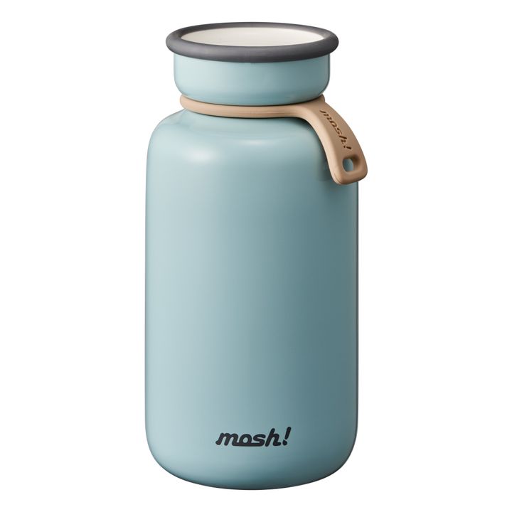 Trinkflasche aus rostfreiem Stahl 450 ml | Türkis- Produktbild Nr. 0