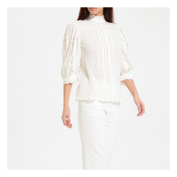 Blusa Festonnée Popeline-product