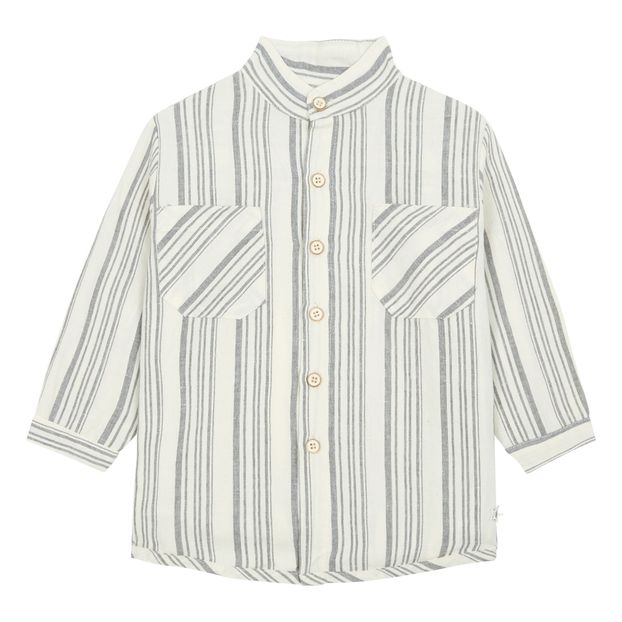 Striped Cotton and Linen Shirt-product