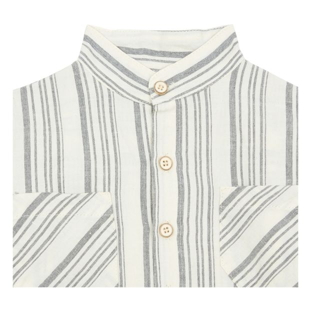 Striped Cotton and Linen Shirt-product