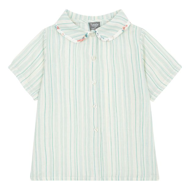 Striped Cotton and Linen Blouse-product