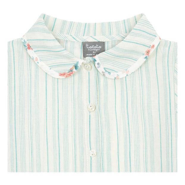 Striped Cotton and Linen Blouse-product