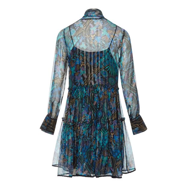 Vestido de Muselina de Seda Estampado Florido-product