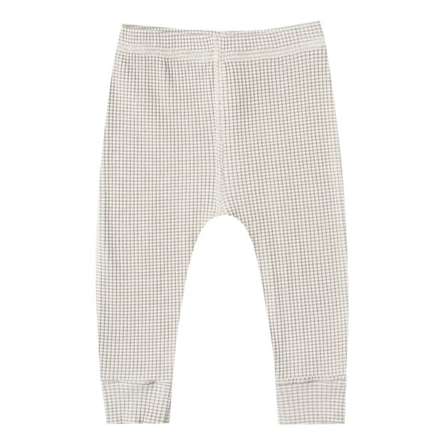 Check Ribbed Leggings in Organic Cotton-product