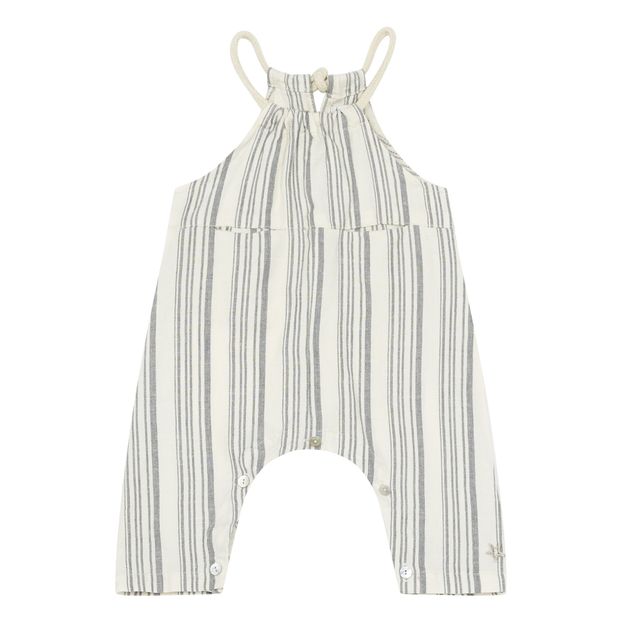 Striped Cotton and Linen Jumpsuit-product