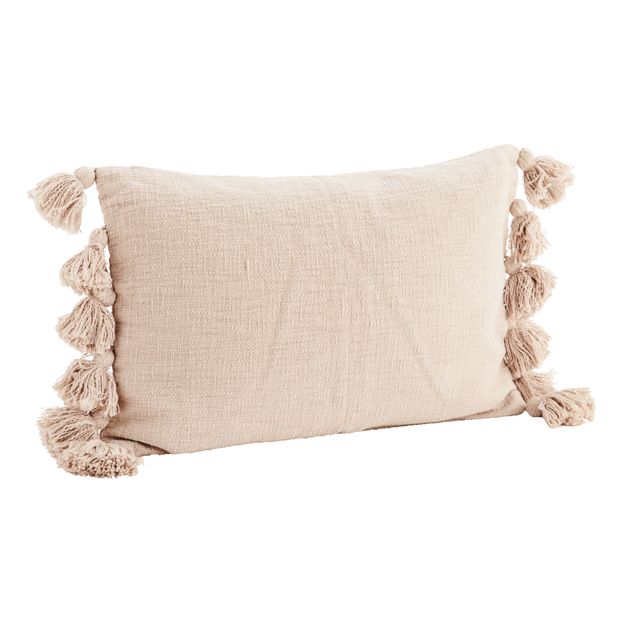 Housse de coussin avec pompons-product