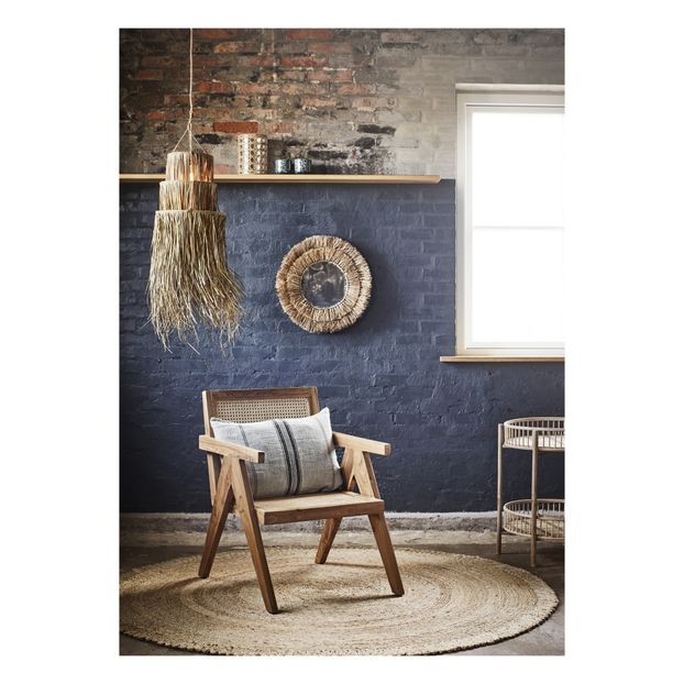 Miroir avec cadre en paille-product