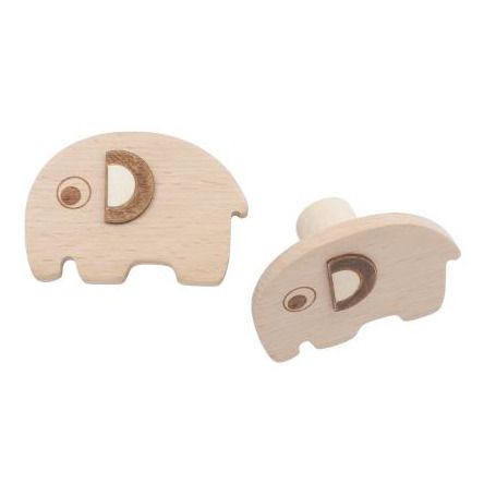 Patères éléphant en bois - Set de 2-product