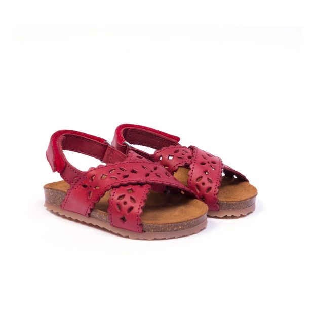 Two Con Me - Perforated Criss Cross Sandals-product