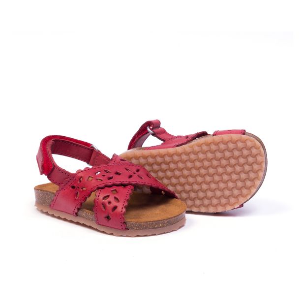Two Con Me - Perforated Criss Cross Sandals-product