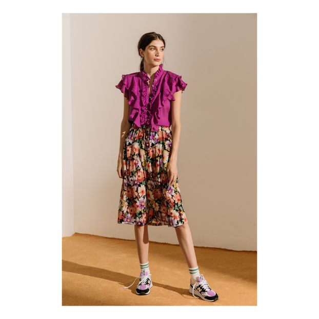 Falda Seda Flores Tammy-product