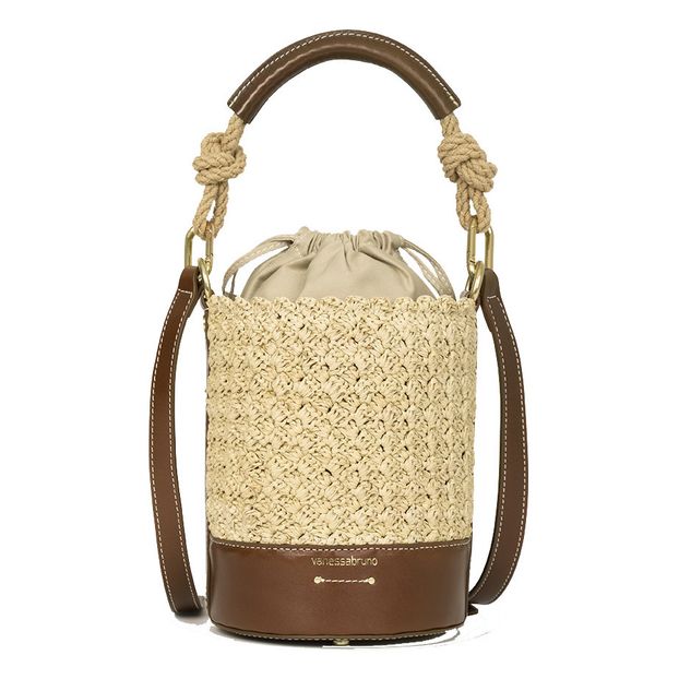 Sac Holly Mini Seau Cuir et Raphia-product
