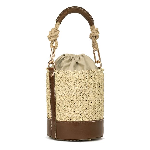 Sac Holly Mini Seau Cuir et Raphia-product