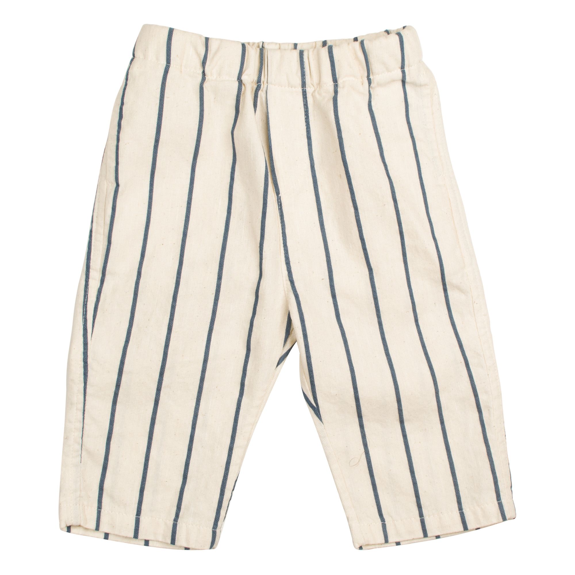 Pantalon Rayé Bleu marine- Image produit n°0