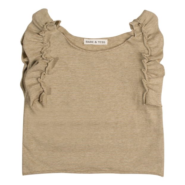 Striped Ruffle Top-product