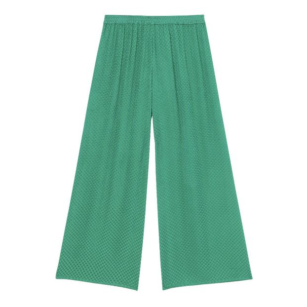 Pantalón Large Jacquard de Seda Plumetis Nor-product
