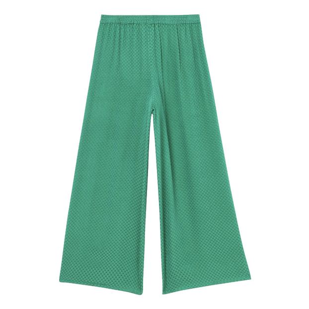 Pantalón Large Jacquard de Seda Plumetis Nor-product