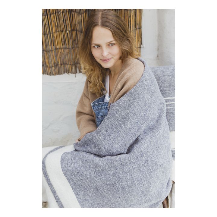 Manta North Sea a rayas | Gris- Imagen del producto n°3