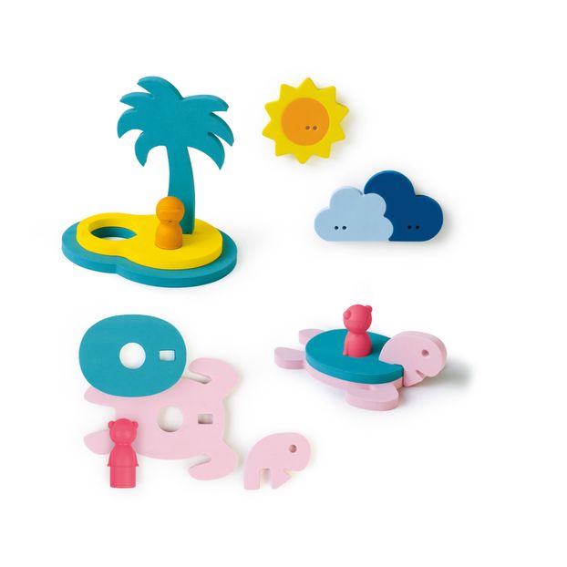 3D Bath Puzzle Treasure Island Puzzle - 12 pieces-product