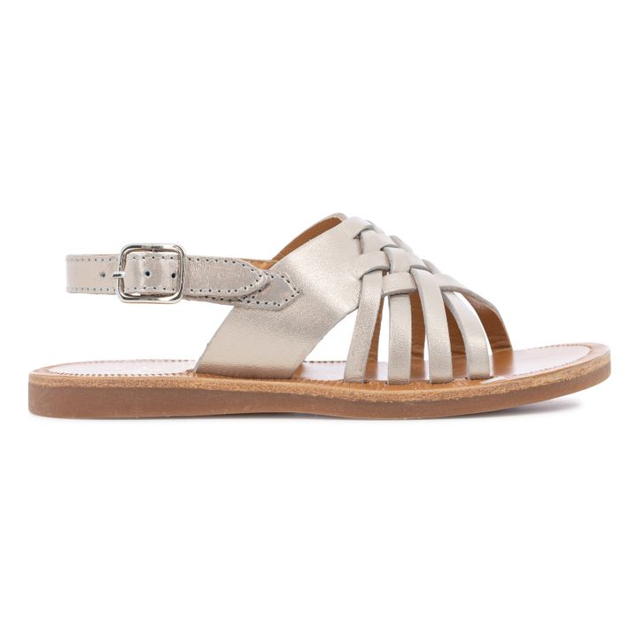 Sandali Plagette Cut Dorato- Immagine del prodotto n°0