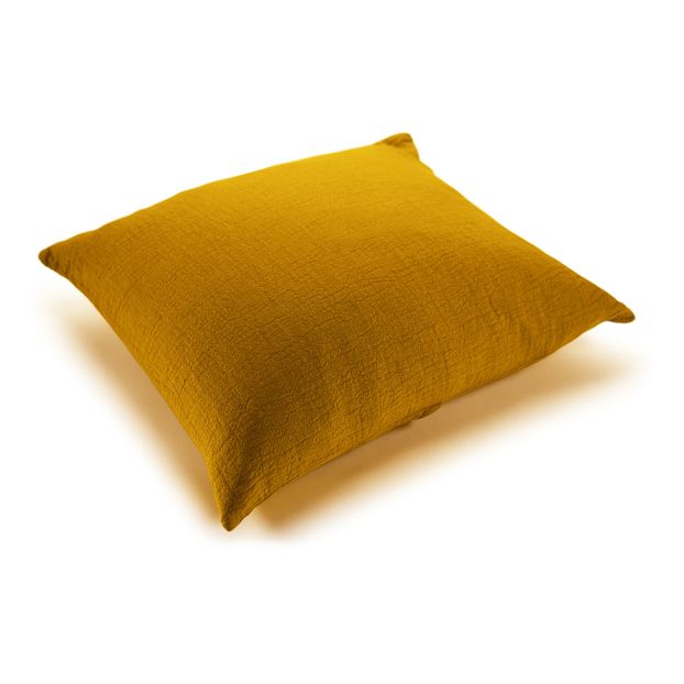 Coussin en coton jacquard effet froissé-product