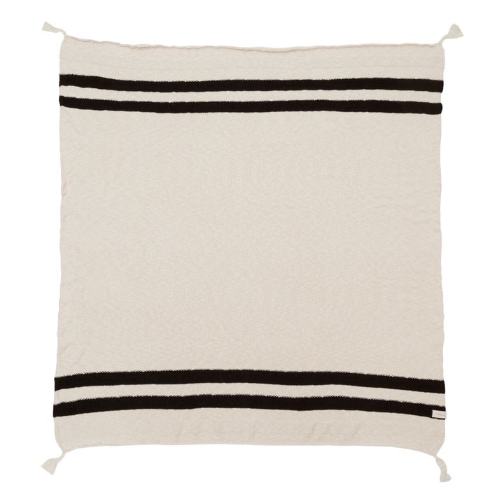 Manta stripe | Negro- Imagen del producto n°0