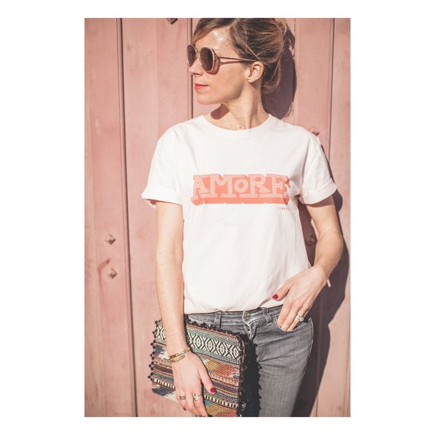 T-Shirt Amore Coton Bio -Collection Femme--product